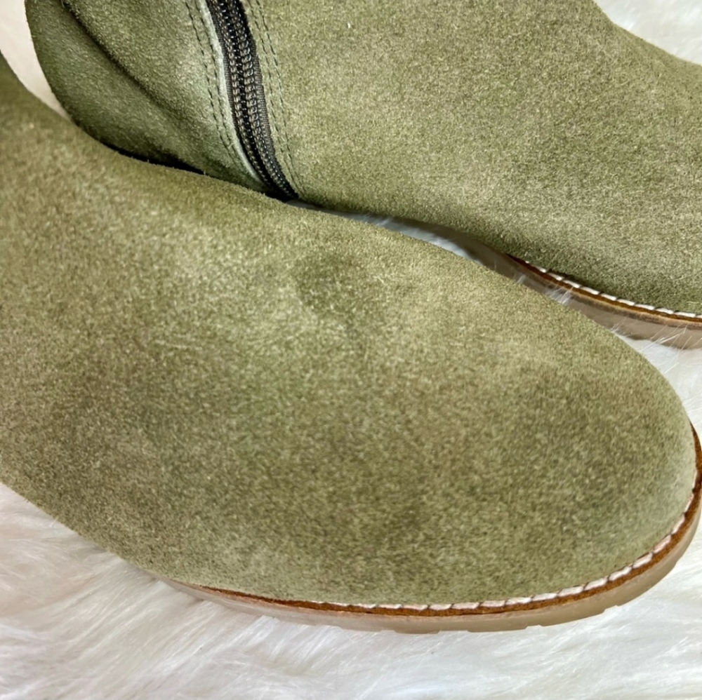 CORSO COMO Knee High Olive Suede OTK Boots, 10M Over The Knee High - Picture 4 of 7